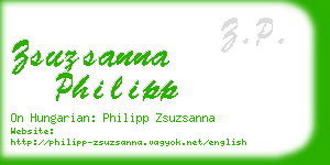 zsuzsanna philipp business card